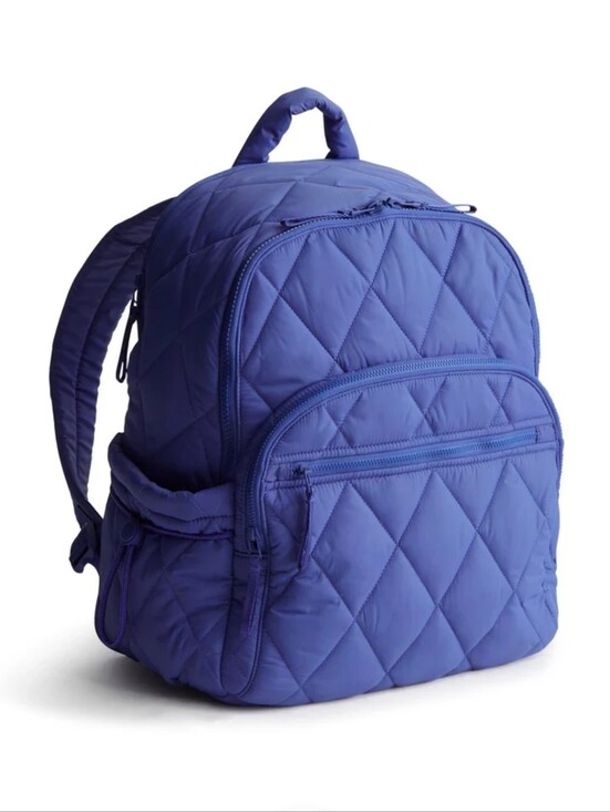 Vera Bradley Handbags - Vera Bradley Bancroft Backpack - Deep Ultramarine Quilted Back To School